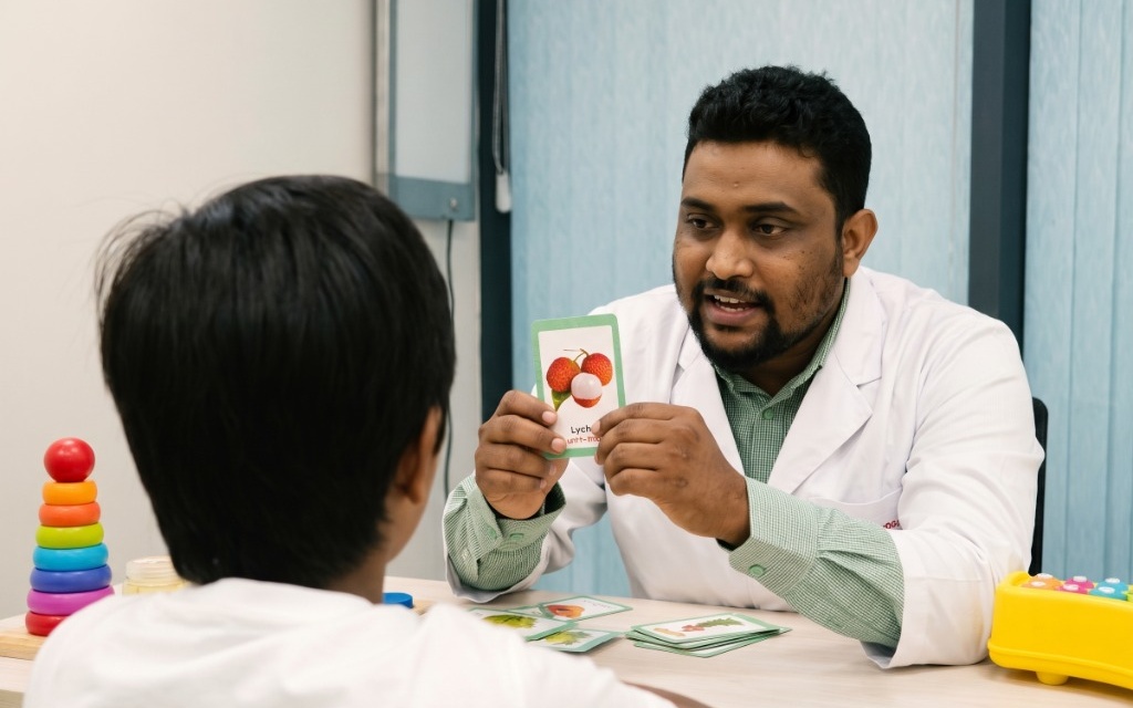 আহাম্মদ শরীফ সাকিব - শিশুর সাথে ১-অন-১ ক্লিনিক্যাল স্পিচ থেরাপি ও ইন্টারঅ্যাক্টিভ ইন্টারভেনশন সেশন